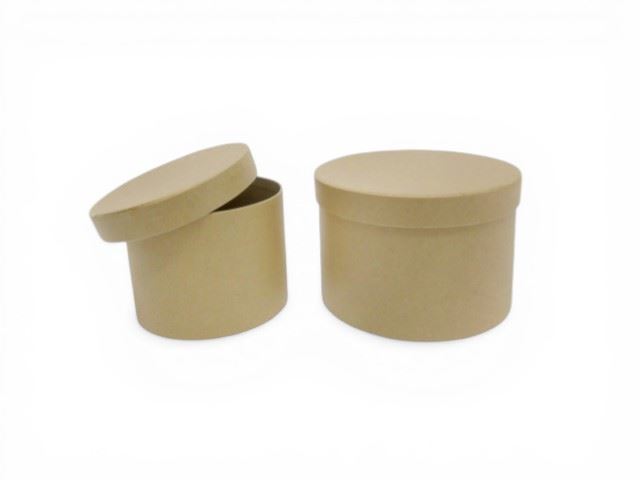 CONJ. 2 CAIXAS CARTAO RED. COR NATURAL 15X10CM