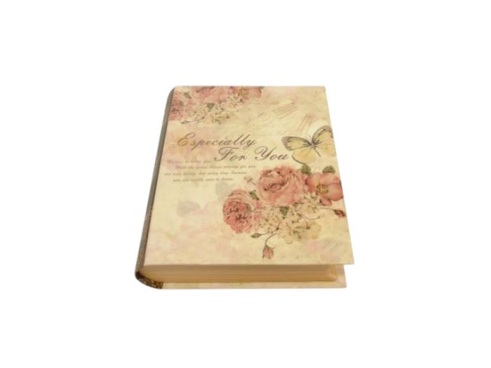 CAIXA CARTAO LIVRO  COLORIDO ANTIGO 17X14X4CM