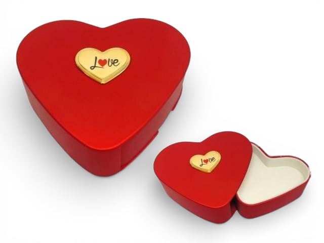 CAIXA PRENDA CORAÇÃO  COM 6 ROSAS  + SACO 16X13CM