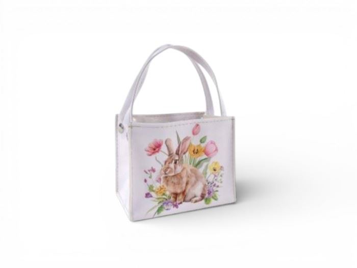 BOLSA BRANCO C/COELHO 13X8X11/20CM