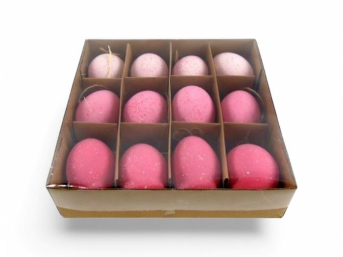 CAIXA C/12 OVOS ROSA 20X20CM