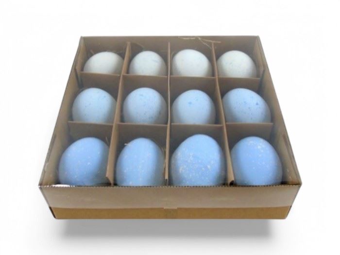 CAIXA C/12 OVOS AZUL 20X20CM
