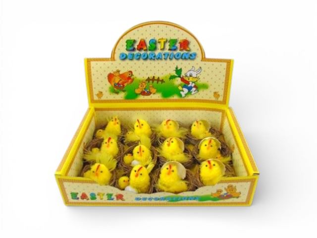 CAIXA C/12 NINHOS C/PINTAINHOS 6CM