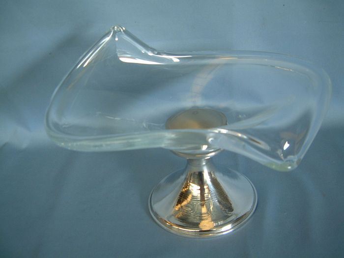 CENTRO VIDRO C/BASE LIGA 24CM