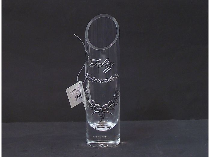 JARRA TUBO CORT. 20CM C/ ESTANHO