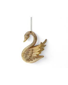 ORNAMENTO NATAL CISNE OURO 7*10CM