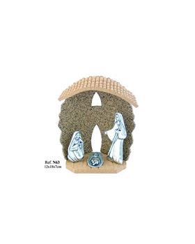 PRESEPIO CORTIÇA C/ EST 18X12X7CM