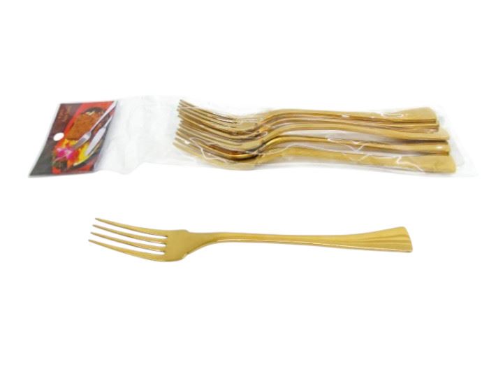 CONJ. 6 TALHERES "GARFO PEIXE" 19CM