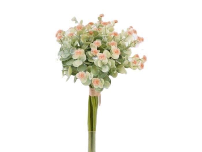 RAMO VERDES COM FLOR LARANJA 28CM