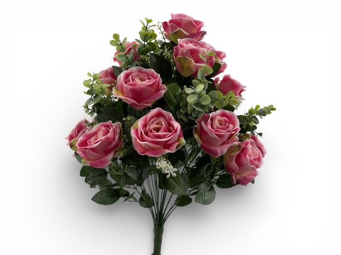 RAMO ROSAS X24  60CM ROSA ESCURO