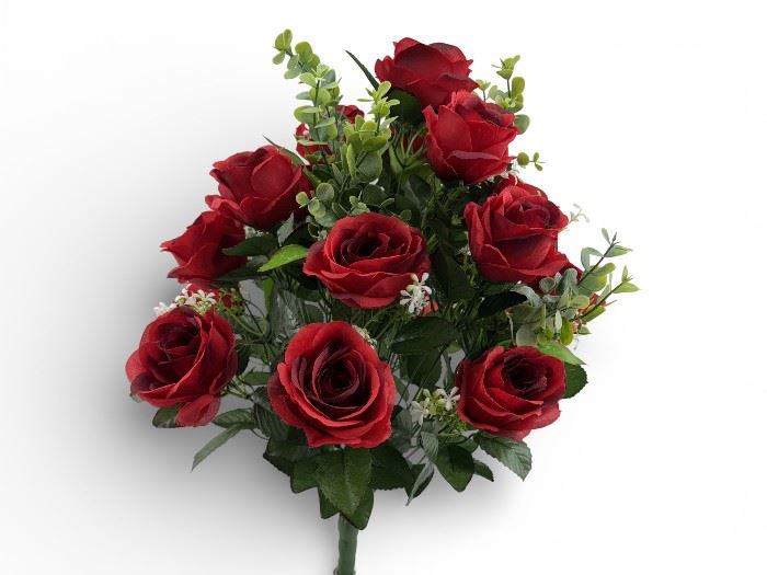 RAMO ROSAS X24  60CM VERMELHO