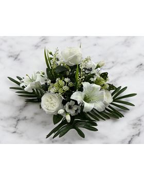 BOQUET PEONYA/LILY X24 60CM BRANCO