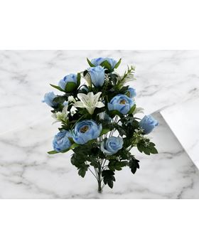 RAMO RANUNCULUS X24 70CM AZUL