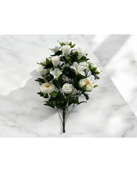 RAMO RANUNCULUS X24 70CM BRANCO