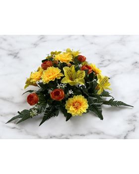 BOQUET CAMELIA/DALIA/LILY X24 60CM AMARELO