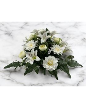 BOQUET CAMELIA/DALIA/LILY X24 60CM BRANCO