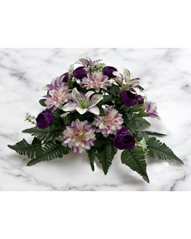 BOQUET CAMELIA/DALIA/LILY X24 60CM  LILAS