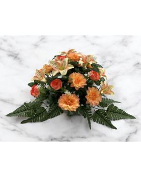 BOQUET CAMELIA/DALIA/LILY X24 60CM  SALMAO