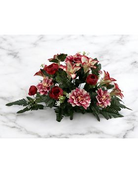 BOQUET CAMELIA/DALIA/LILY X24 60CM VERMELHO