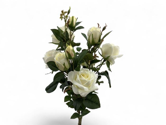 PLANTA DE ROSAS 52CM BRANCO