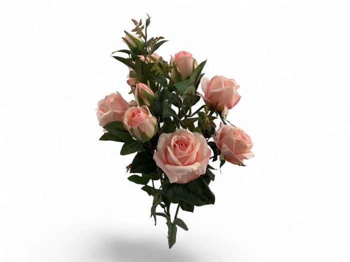 PLANTA DE ROSAS 52CM ROSA CLARO