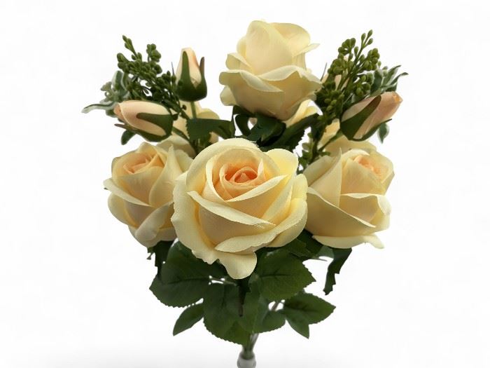 RAMO DE ROSAS 50CM AMARELO