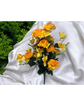 RAMO CAMELIA/ORQUIDEA X24 70CM AMARELO