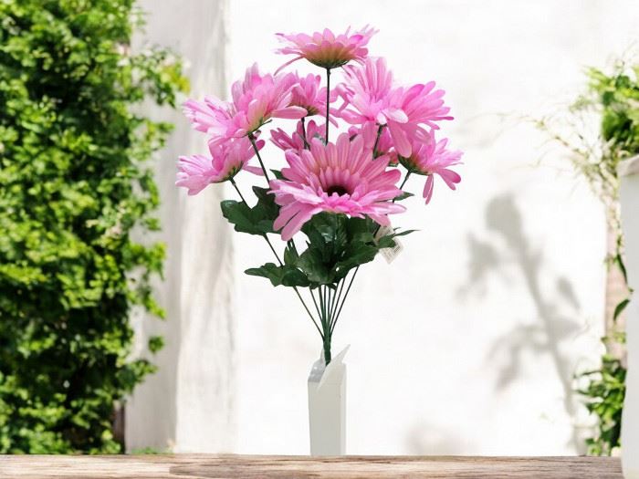 R. GERBERAS x9 pastel ROSA