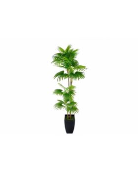 Planta Artificial -Vaso C/palmeira Cor Verde 120cm