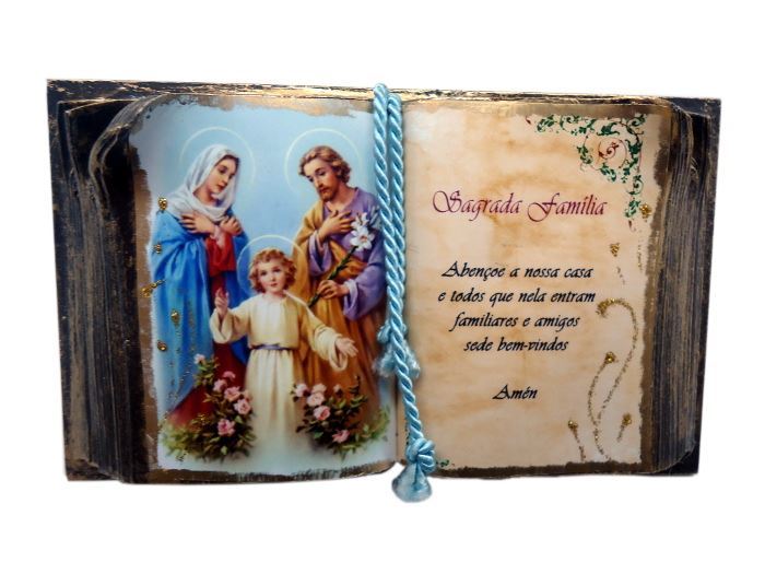 LIVRO VELHO C/ SUP. FIXO 11X17CM - SAG. FAMILIA