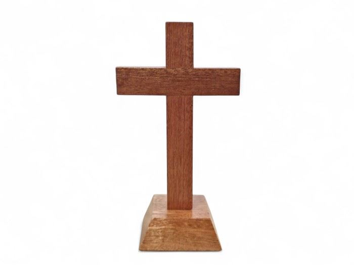 CRUCIFIXO MAD.C/ PE S/ CRISTO 11X6CM