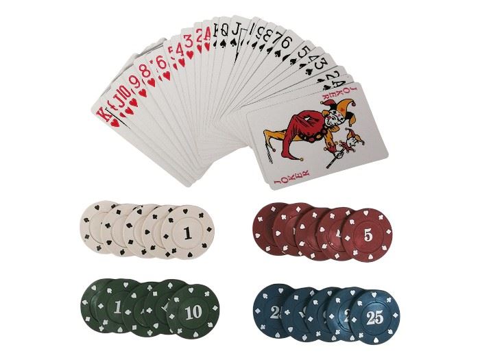 CONJ. CARTAS E FICHAS POKER