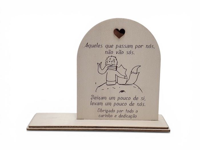 TROFEU "AQUELES QUE PASSAM POR NÓS..." 20X16CM