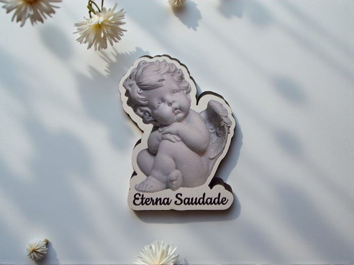 MAD. APLICAÇÃO SANTOS  "ETERNA SAUDADE" 4CM