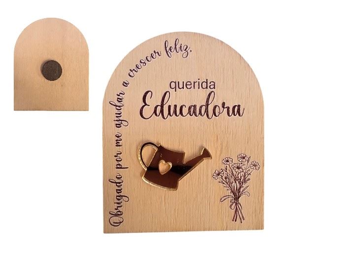 IMAN "OBRIGADA POR... QUERIDA EDUCADORA" 8X6CM
