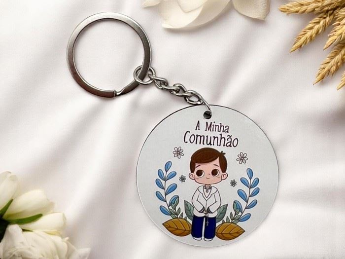 PORTA-CHAVES "A MINHA COMUNHÃO"  5CM