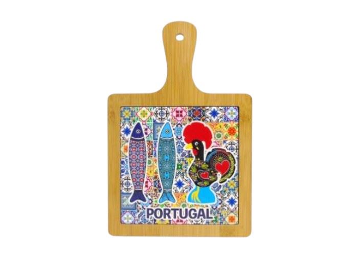 TABUA C/PEGA C/AZULEJO 15X15CM "PORTUGAL" 28X19CM
