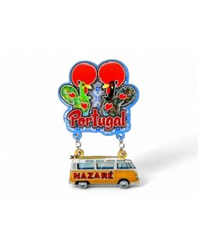 PLACA SOUVENIR MAGNETICO "PORTUGAL" 8x10CM