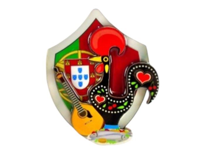 PLACA SOUVENIR MAGNETICO "PORTUGAL" 7X5CM