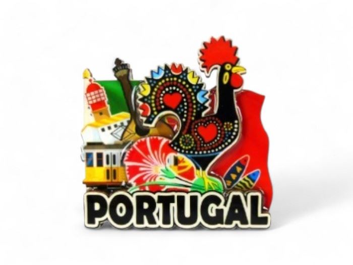 PLACA C/IMAN "PORTUGAL" 7X7CM