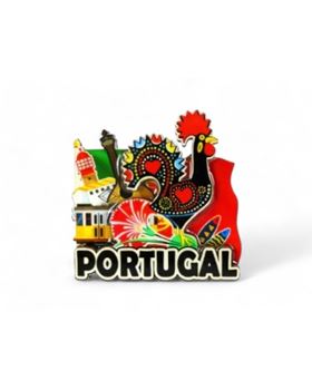 PLACA C/IMAN "PORTUGAL" 7X7CM