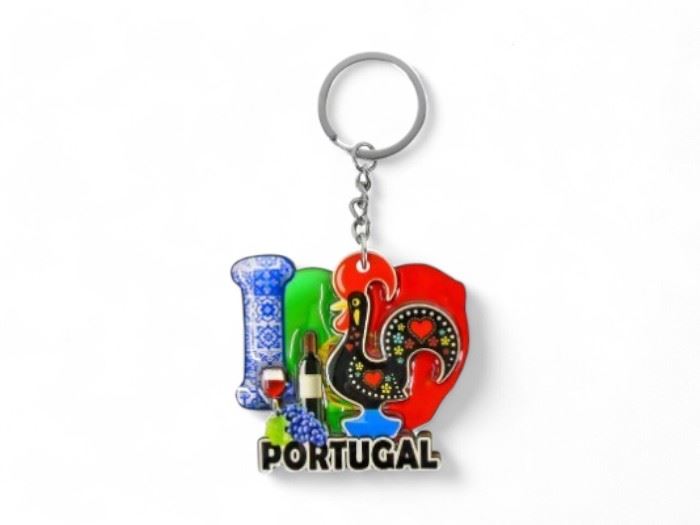 PORTACHAVES "PORTUGAL" 6X6CM