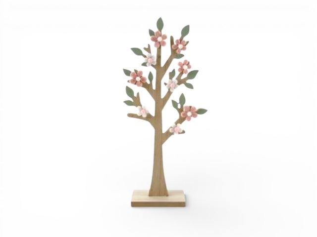 ARVORE MADEIRA C/FLORES 40CM