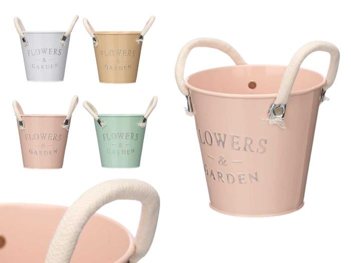 VASO  ASAS BRANCAS SORT 4 CORES 20CM