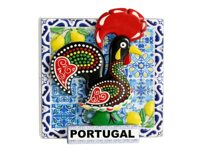IMAN RESINA AZULEJO PORTUGAL  6,5CM