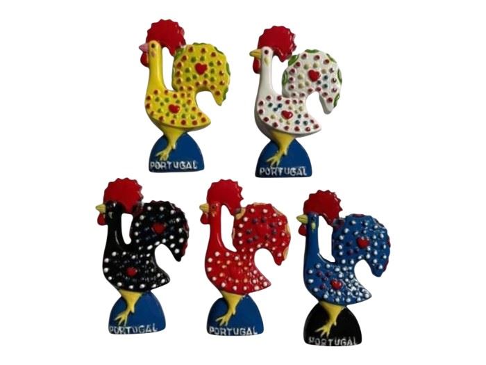 IMAN RESINA GALO 7CM SORT