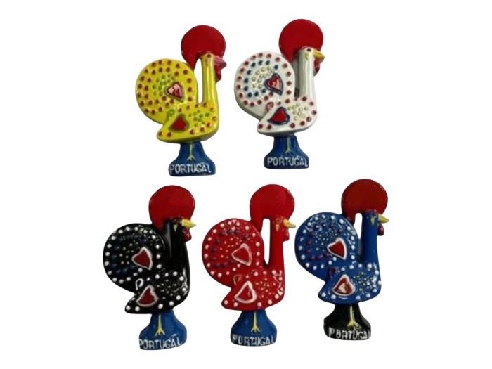 IMAN RESINA GALO 7CM SORT
