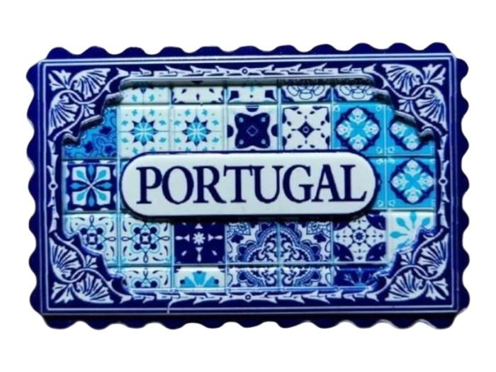 IMAN RESINA AZULEJO PORTUGAL  6,5CM