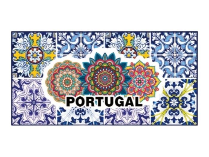 IMAN RESINA AZULEJO PORTUGAL  4X8CM