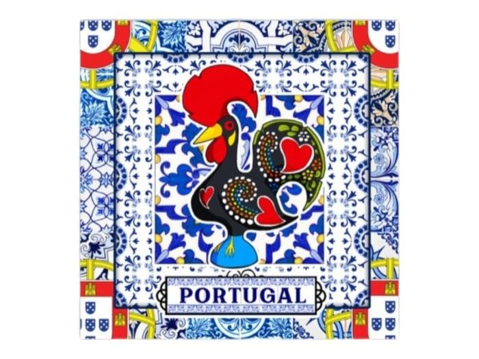 IMAN RESINA AZULEJO PORTUGAL  6,5CM
